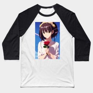 Rose Girl Baseball T-Shirt